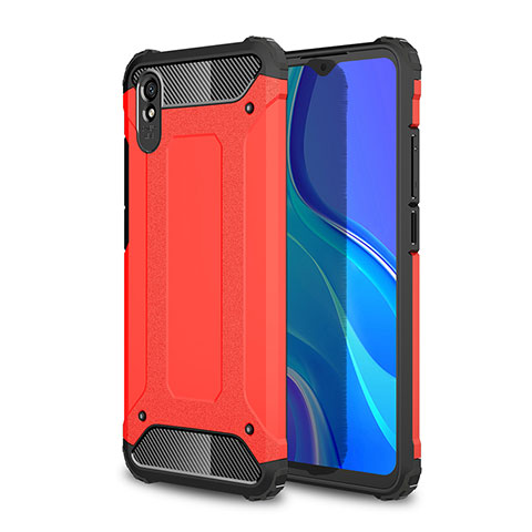 Xiaomi Redmi 9AT用ハイブリットバンパーケース プラスチック 兼シリコーン カバー WL1 Xiaomi レッド