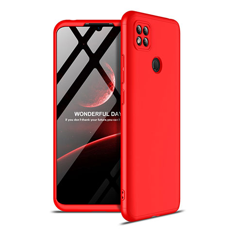 Xiaomi Redmi 9C用ハードケース プラスチック 質感もマット 前面と背面 360度 フルカバー M01 Xiaomi レッド