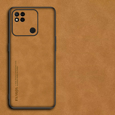 Xiaomi Redmi 9C用ケース 高級感 手触り良いレザー柄 S01 Xiaomi ブラウン