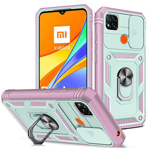 Xiaomi Redmi 9C用ハイブリットバンパーケース プラスチック アンド指輪 マグネット式 MQ5 Xiaomi マルチカラー