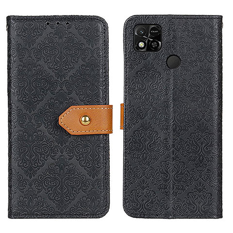 Xiaomi Redmi 9C NFC用手帳型 レザーケース スタンド カバー K05Z Xiaomi ブラック