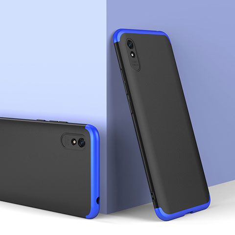 Xiaomi Redmi 9i用ハードケース プラスチック 質感もマット 前面と背面 360度 フルカバー P01 Xiaomi ネイビー・ブラック