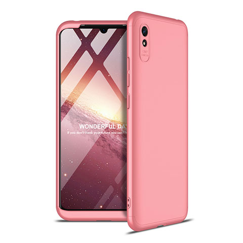 Xiaomi Redmi 9i用ハードケース プラスチック 質感もマット 前面と背面 360度 フルカバー P02 Xiaomi ローズゴールド