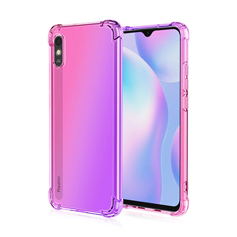 Xiaomi Redmi 9i用極薄ソフトケース シリコンケース 耐衝撃 全面保護 クリア透明 S01 Xiaomi ラベンダー