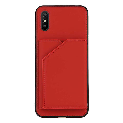 Xiaomi Redmi 9i用ケース 高級感 手触り良いレザー柄 Y01B Xiaomi レッド