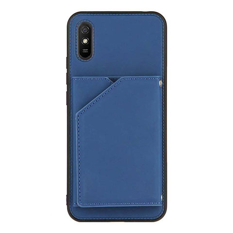 Xiaomi Redmi 9i用ケース 高級感 手触り良いレザー柄 Y01B Xiaomi ネイビー