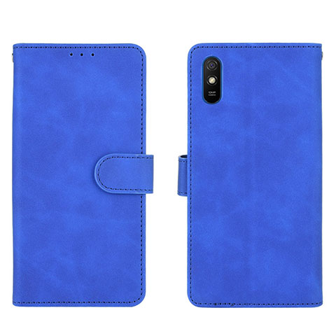 Xiaomi Redmi 9i用手帳型 レザーケース スタンド カバー L03Z Xiaomi ネイビー