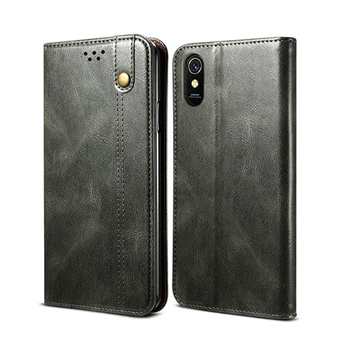 Xiaomi Redmi 9i用手帳型 レザーケース スタンド カバー B01S Xiaomi グリーン