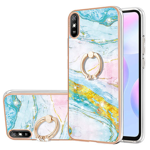 Xiaomi Redmi 9i用シリコンケース ソフトタッチラバー バタフライ パターン カバー アンド指輪 Y05B Xiaomi カラフル