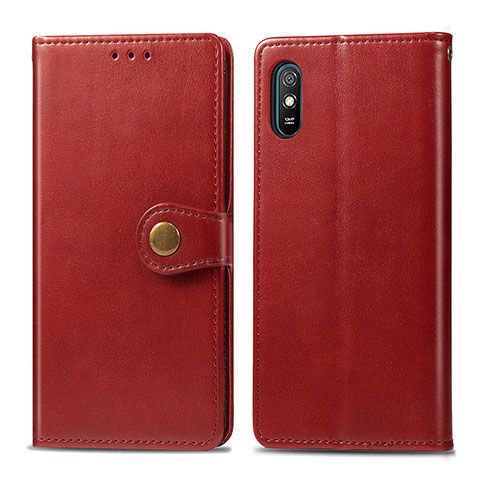 Xiaomi Redmi 9i用手帳型 レザーケース スタンド カバー S05D Xiaomi レッド