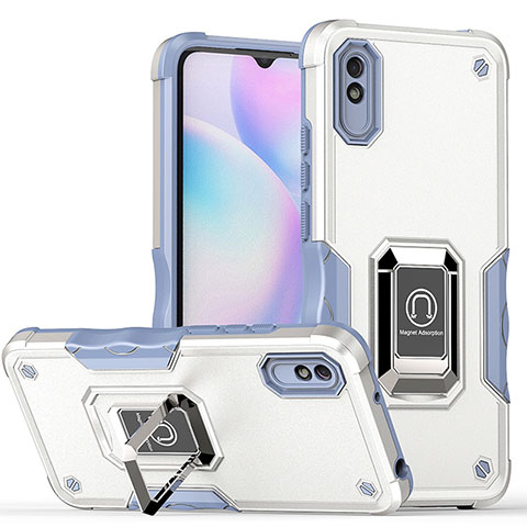 Xiaomi Redmi 9i用ハイブリットバンパーケース プラスチック アンド指輪 マグネット式 QW1 Xiaomi ホワイト