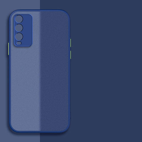 Xiaomi Redmi 9T 4G用ハイブリットバンパーケース クリア透明 プラスチック カバー P01 Xiaomi ネイビー