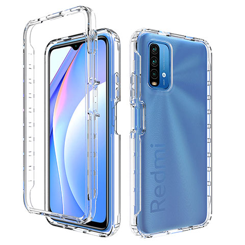 Xiaomi Redmi 9T 4G用前面と背面 360度 フルカバー 極薄ソフトケース シリコンケース 耐衝撃 全面保護 バンパー 透明 Xiaomi クリア