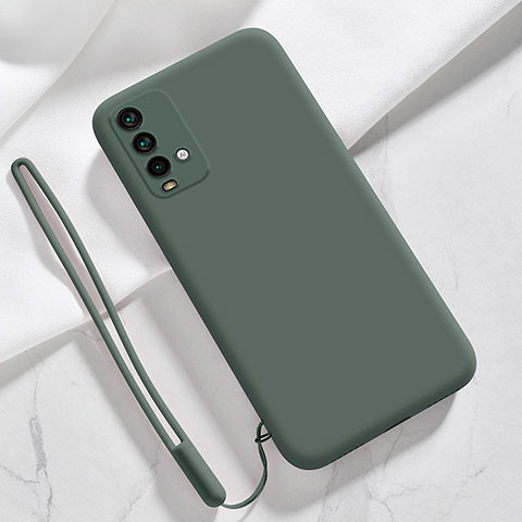 Xiaomi Redmi 9T 4G用360度 フルカバー極薄ソフトケース シリコンケース 耐衝撃 全面保護 バンパー YK6 Xiaomi モスグリー