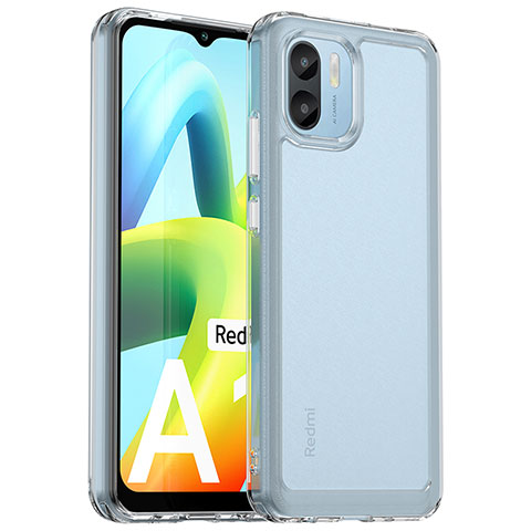 Xiaomi Redmi A1用ハイブリットバンパーケース クリア透明 プラスチック カバー J02S Xiaomi クリア