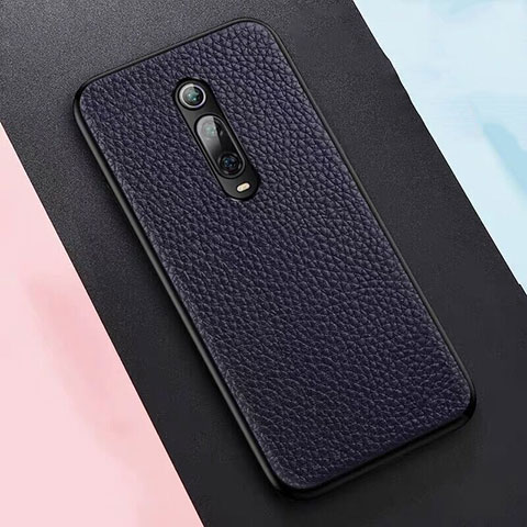 Xiaomi Redmi K20用ケース 高級感 手触り良いレザー柄 R05 Xiaomi ネイビー