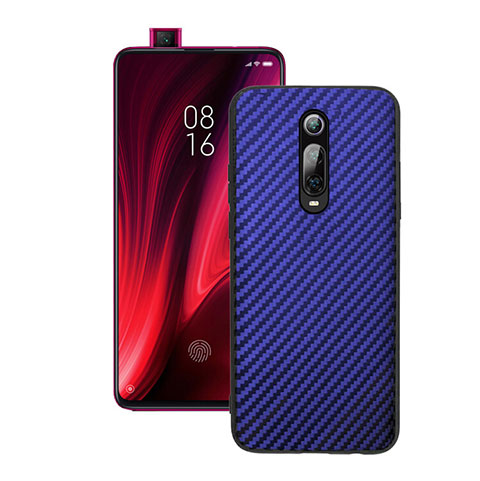 Xiaomi Redmi K20用シリコンケース ソフトタッチラバー ツイル カバー Y01 Xiaomi ネイビー