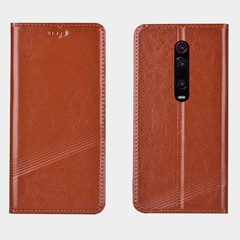 Xiaomi Redmi K20 Pro用手帳型 レザーケース スタンド カバー T14 Xiaomi オレンジ