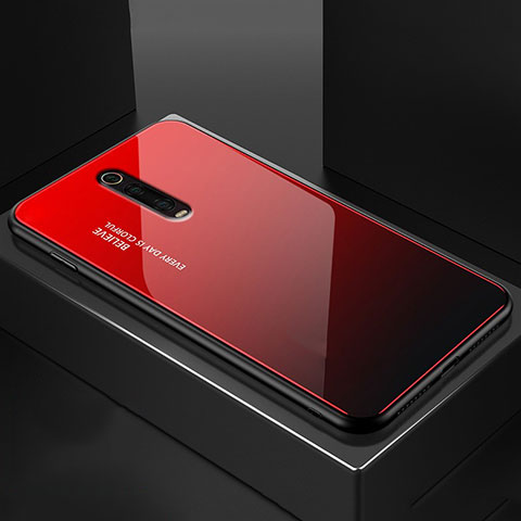 Xiaomi Redmi K20 Pro用ハイブリットバンパーケース プラスチック 鏡面 カバー Xiaomi レッド