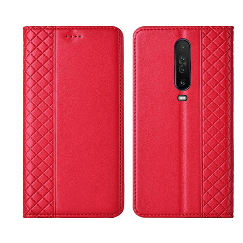 Xiaomi Redmi K30 5G用手帳型 レザーケース スタンド カバー L01 Xiaomi レッド