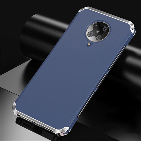 Xiaomi Redmi K30 Pro Zoom用ケース 高級感 手触り良い アルミメタル 製の金属製 カバー T01 Xiaomi ネイビー