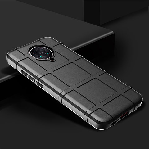 Xiaomi Redmi K30 Pro Zoom用360度 フルカバー極薄ソフトケース シリコンケース 耐衝撃 全面保護 バンパー C02 Xiaomi ブラック