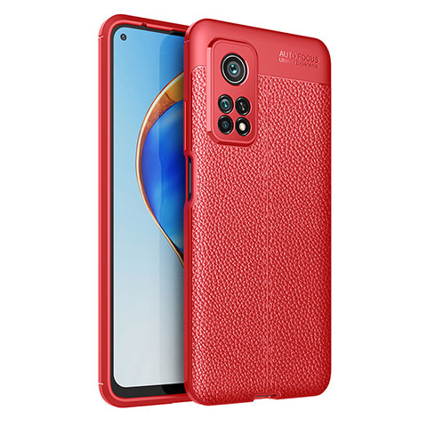 Xiaomi Redmi K30S 5G用シリコンケース ソフトタッチラバー レザー柄 カバー WL1 Xiaomi レッド