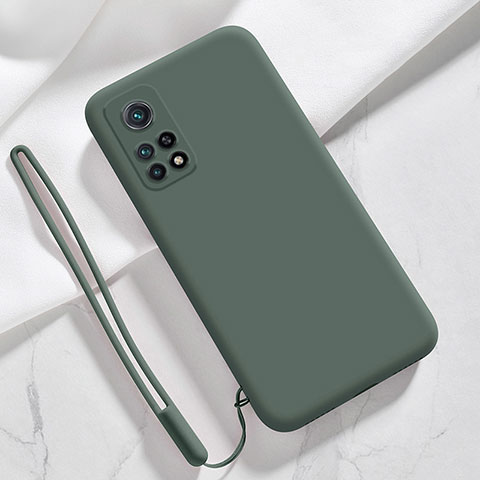 Xiaomi Redmi K30S 5G用360度 フルカバー極薄ソフトケース シリコンケース 耐衝撃 全面保護 バンパー YK1 Xiaomi モスグリー