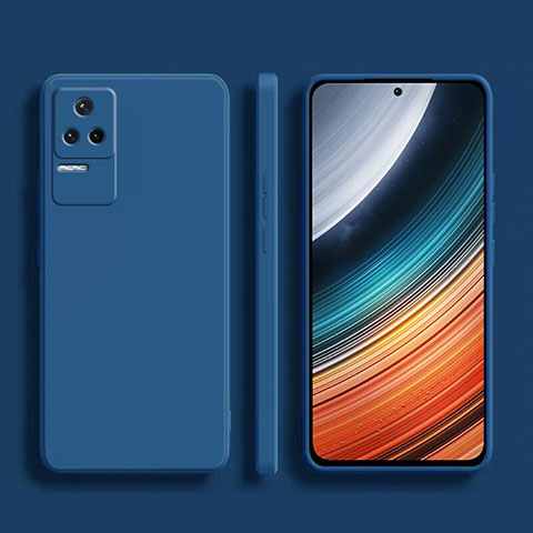 Xiaomi Redmi K40S 5G用360度 フルカバー極薄ソフトケース シリコンケース 耐衝撃 全面保護 バンパー YK1 Xiaomi ネイビー