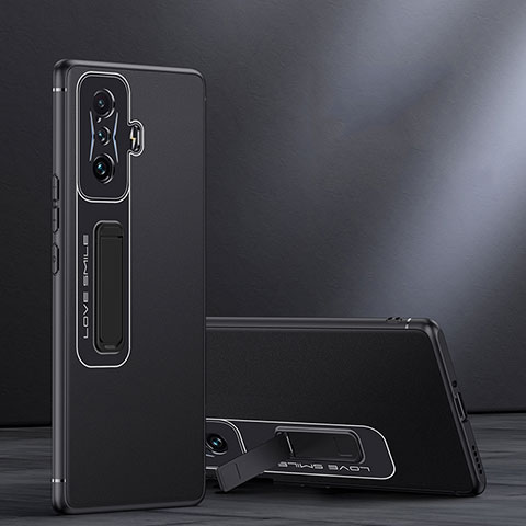 Xiaomi Redmi K50 Gaming AMG F1 5G用ハイブリットバンパーケース スタンド プラスチック 兼シリコーン カバー JB1 Xiaomi ブラック