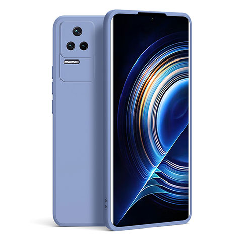 Xiaomi Redmi K50 Pro 5G用360度 フルカバー極薄ソフトケース シリコンケース 耐衝撃 全面保護 バンパー YK9 Xiaomi ラベンダーグレー