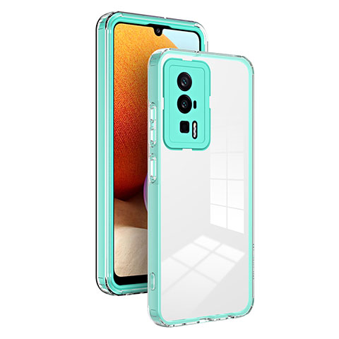 Xiaomi Redmi K60 Pro 5G用ハイブリットバンパーケース クリア透明 プラスチック 鏡面 カバー H01P Xiaomi グリーン