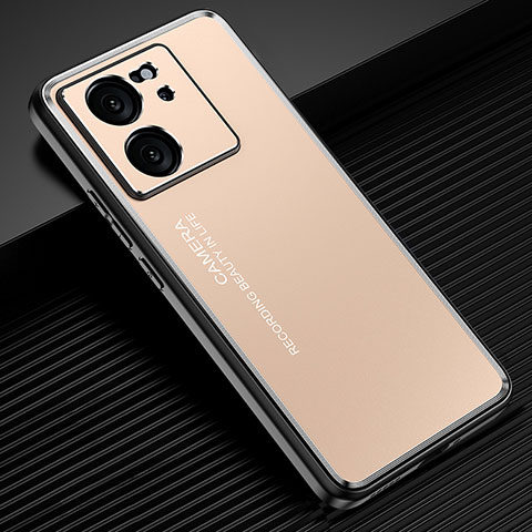 Xiaomi Redmi K60 Ultra 5G用ケース 高級感 手触り良い アルミメタル 製の金属製 兼シリコン カバー JL2 Xiaomi ゴールド