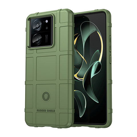 Xiaomi Redmi K60 Ultra 5G用360度 フルカバー極薄ソフトケース シリコンケース 耐衝撃 全面保護 バンパー J01S Xiaomi グリーン