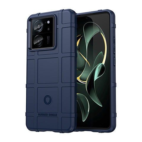 Xiaomi Redmi K60 Ultra 5G用360度 フルカバー極薄ソフトケース シリコンケース 耐衝撃 全面保護 バンパー J01S Xiaomi ネイビー