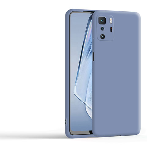 Xiaomi Redmi Note 10 Pro 5G用360度 フルカバー極薄ソフトケース シリコンケース 耐衝撃 全面保護 バンパー YK1 Xiaomi ラベンダーグレー