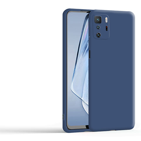 Xiaomi Redmi Note 10 Pro 5G用360度 フルカバー極薄ソフトケース シリコンケース 耐衝撃 全面保護 バンパー YK1 Xiaomi ネイビー