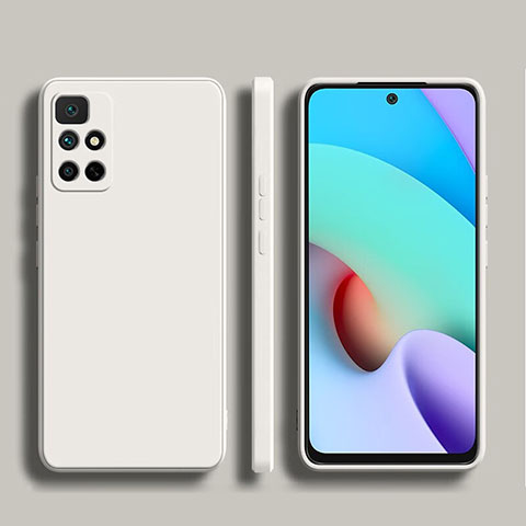 Xiaomi Redmi Note 11 4G (2022)用360度 フルカバー極薄ソフトケース シリコンケース 耐衝撃 全面保護 バンパー YK1 Xiaomi ホワイト