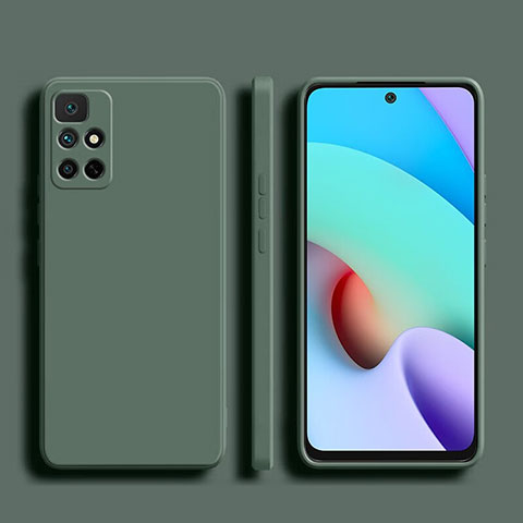 Xiaomi Redmi Note 11 4G (2022)用360度 フルカバー極薄ソフトケース シリコンケース 耐衝撃 全面保護 バンパー YK1 Xiaomi グリーン