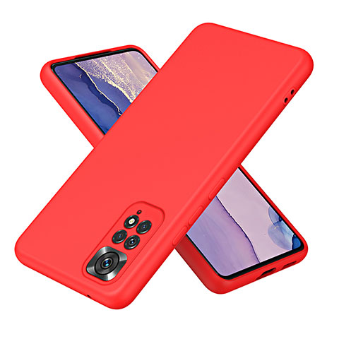 Xiaomi Redmi Note 11 4G (2022)用360度 フルカバー極薄ソフトケース シリコンケース 耐衝撃 全面保護 バンパー H01P Xiaomi レッド