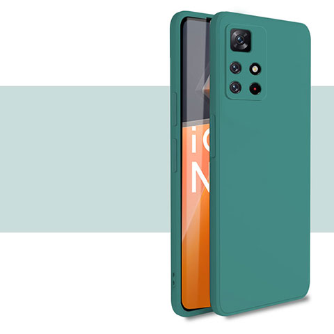 Xiaomi Redmi Note 11 5G用360度 フルカバー極薄ソフトケース シリコンケース 耐衝撃 全面保護 バンパー YK1 Xiaomi グリーン