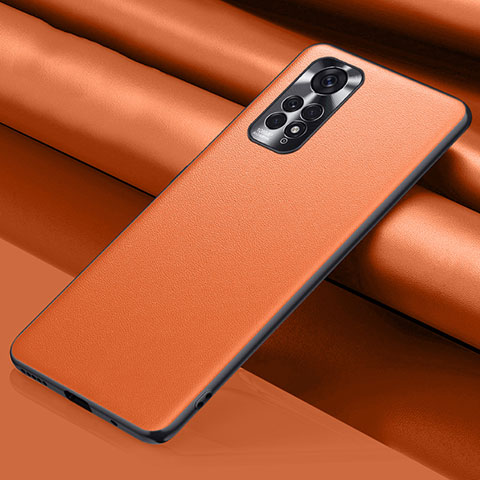 Xiaomi Redmi Note 11 Pro 4G用ケース 高級感 手触り良いレザー柄 QK1 Xiaomi オレンジ