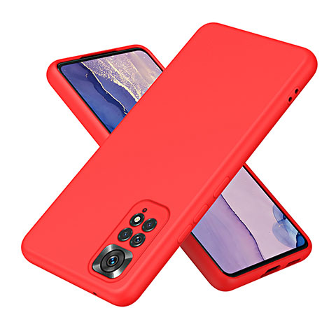 Xiaomi Redmi Note 11 Pro 4G用360度 フルカバー極薄ソフトケース シリコンケース 耐衝撃 全面保護 バンパー H01P Xiaomi レッド