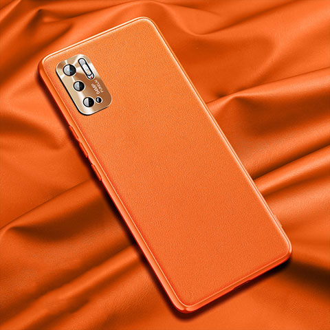 Xiaomi Redmi Note 11 SE 5G用ケース 高級感 手触り良いレザー柄 QK1 Xiaomi オレンジ