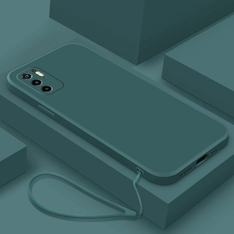 Xiaomi Redmi Note 11 SE 5G用360度 フルカバー極薄ソフトケース シリコンケース 耐衝撃 全面保護 バンパー YK6 Xiaomi グリーン