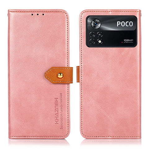 Xiaomi Redmi Note 11E Pro 5G用手帳型 レザーケース スタンド カバー N07P Xiaomi ピンク