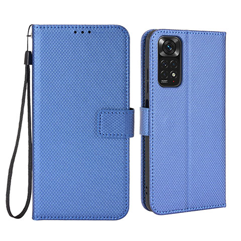 Xiaomi Redmi Note 11S 4G用手帳型 レザーケース スタンド カバー BY6 Xiaomi ネイビー