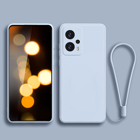 Xiaomi Redmi Note 11T Pro+ Plus 5G用360度 フルカバー極薄ソフトケース シリコンケース 耐衝撃 全面保護 バンパー YK2 Xiaomi ライトブルー