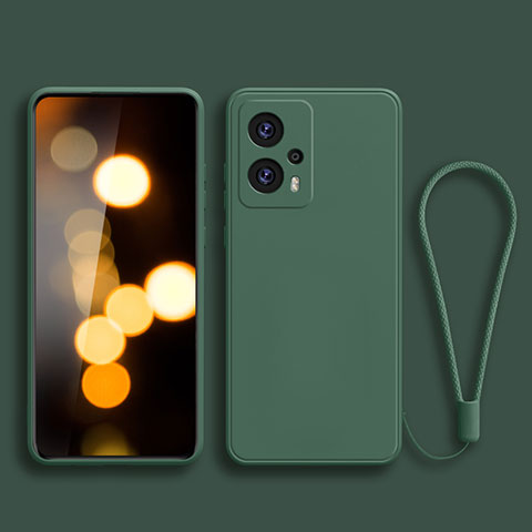 Xiaomi Redmi Note 11T Pro+ Plus 5G用360度 フルカバー極薄ソフトケース シリコンケース 耐衝撃 全面保護 バンパー YK2 Xiaomi モスグリー