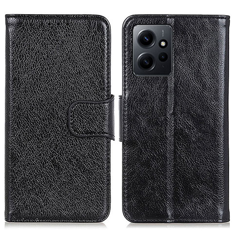 Xiaomi Redmi Note 12 4G用手帳型 レザーケース スタンド カバー N05P Xiaomi ブラック